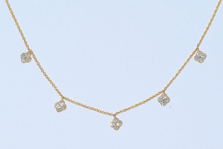 14Ky dangle neckless