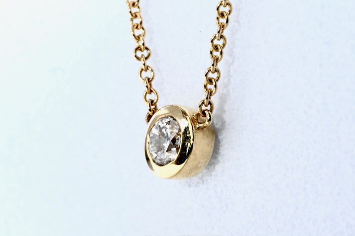 Diamond Bezel Pendant