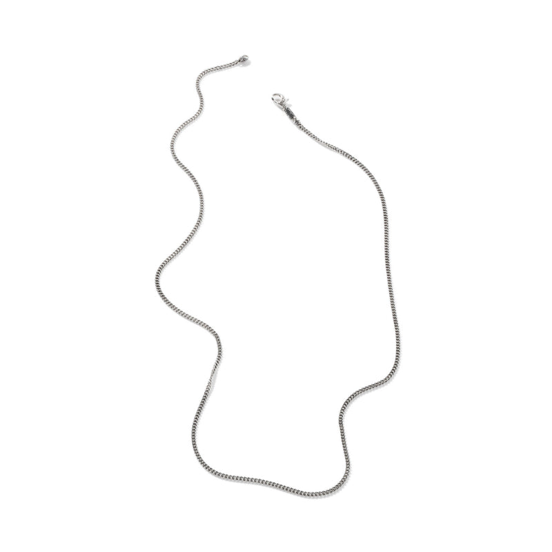 John Hardy Curb Chain Necklace, Sterling Silver, 2.1MM NM900229
