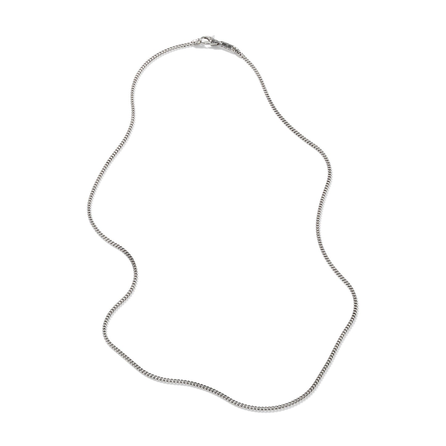 John Hardy Curb Chain Necklace, Sterling Silver, 2.1MM NM900229