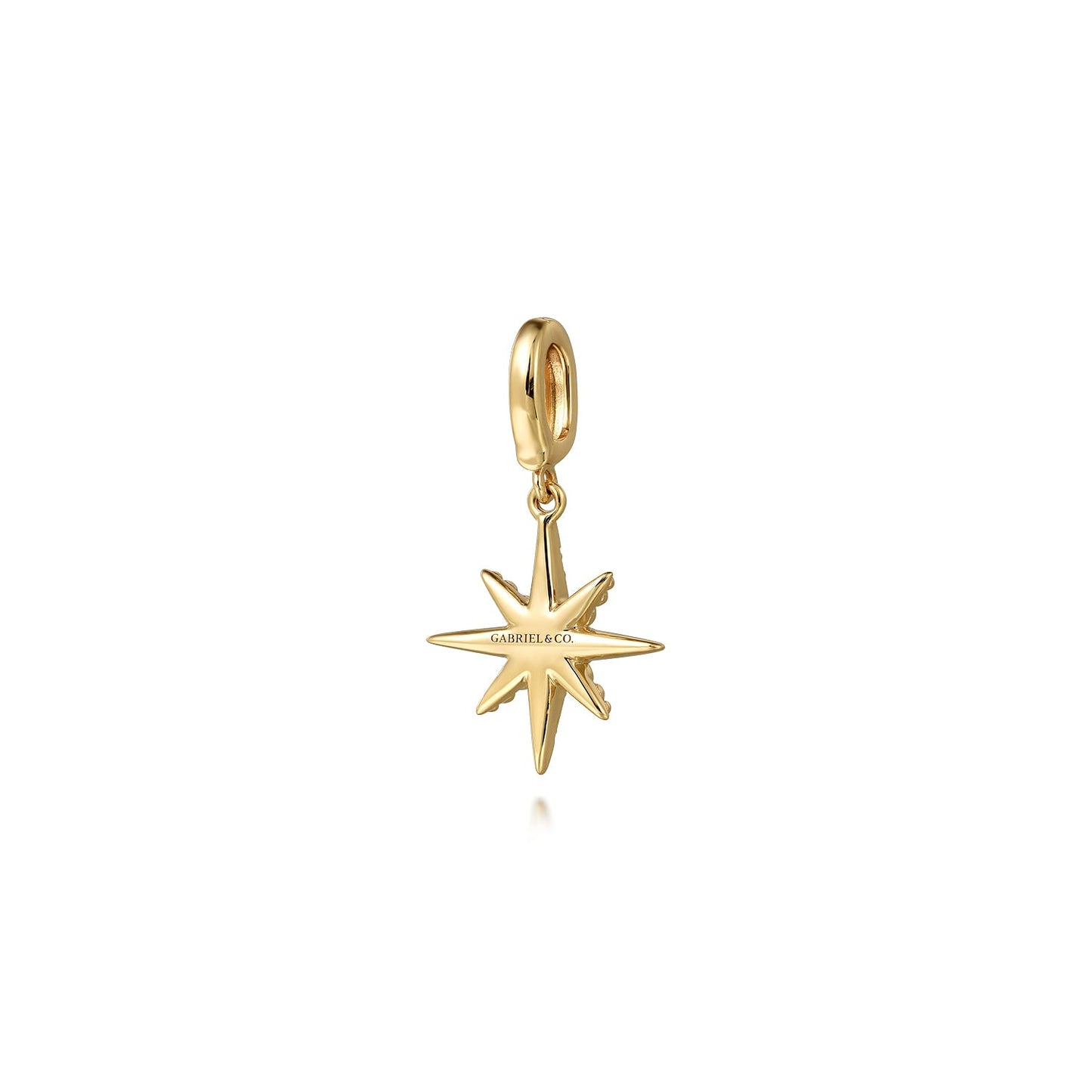 14K Yellow Gold Diamond Star Charm With Detachable Bail PT7551Y45JJ - Dejaun Jewelers