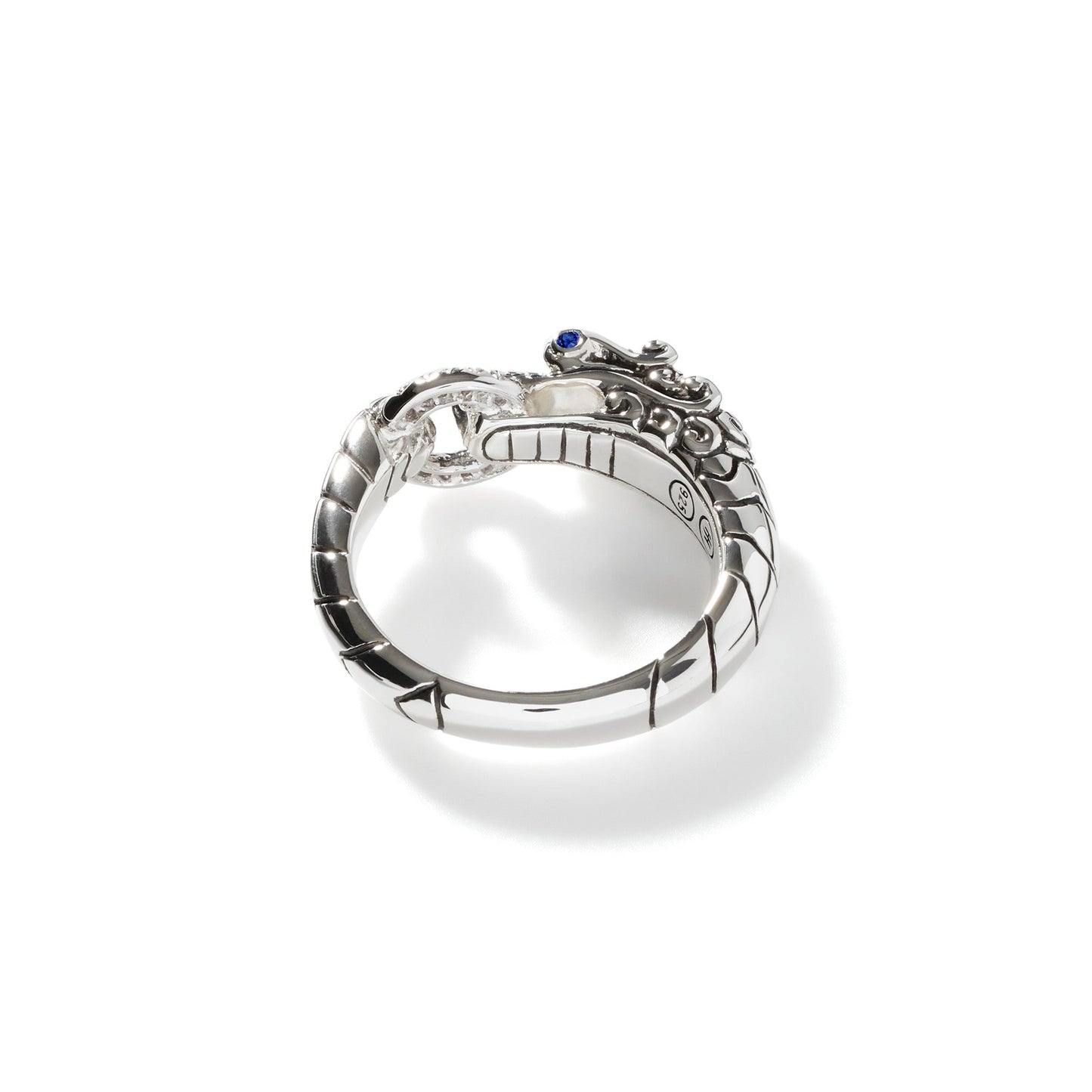 John Hardy Naga Ring, Sterling Silver, Diamonds RBP601792BSPDI
