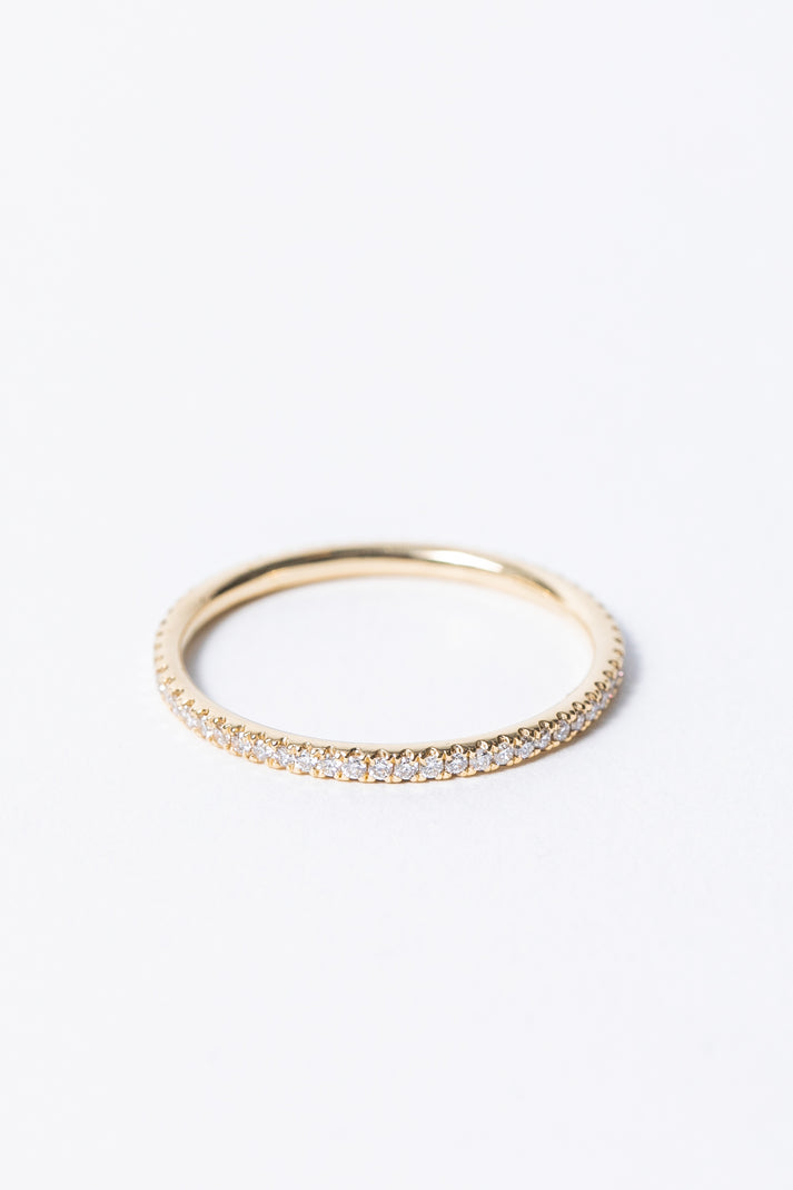 Quarter Carat Pave Diamond Eternity Band