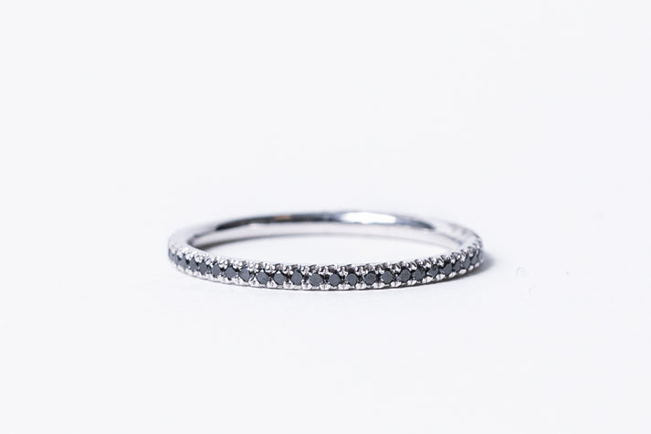 Black Diamond Petit Pave Diamond Eternity Band