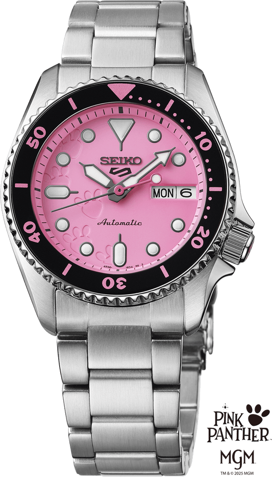 Seiko 5 Sports Pink Panther Limited Edition Watch SRPM07