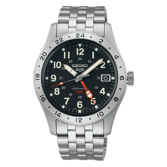 Seiko 5 Sports Field GMT Black Dial Automatic SSK023