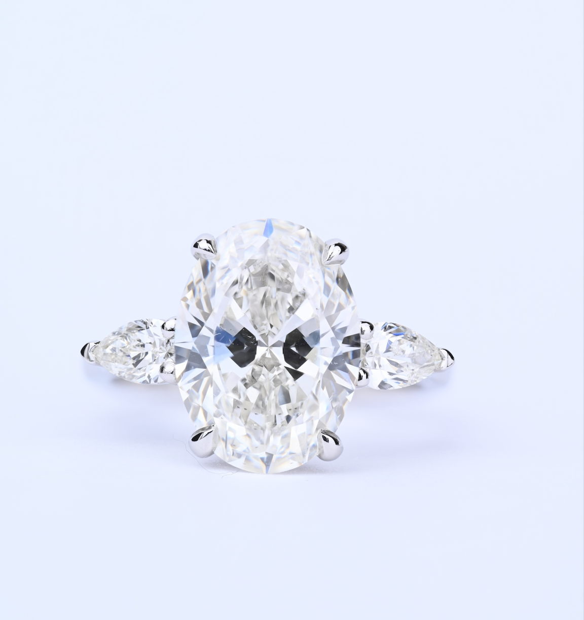 5.01ct Pear Shape 3-Stone engagement ring