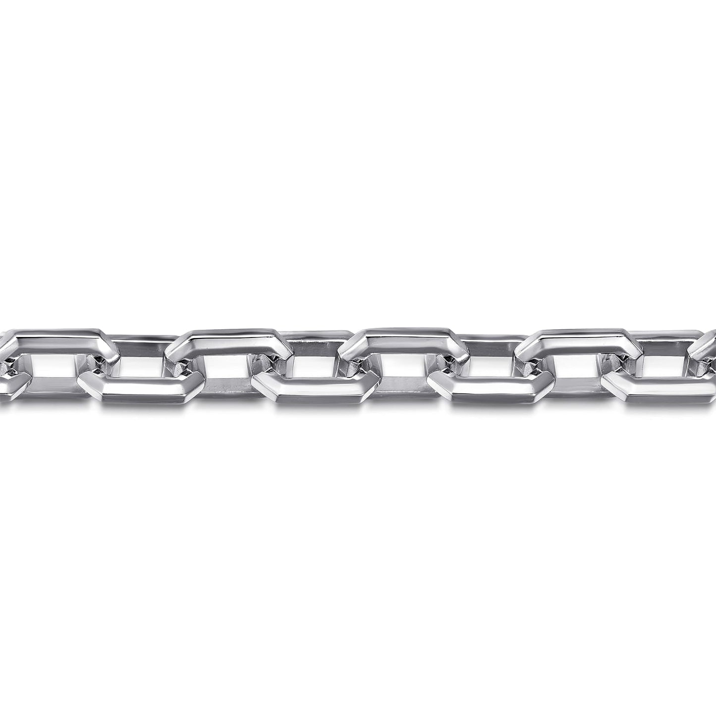 925 Sterling Silver Faceted Chain Bracelet TBM4811-85SVJJJ - Dejaun Jewelers