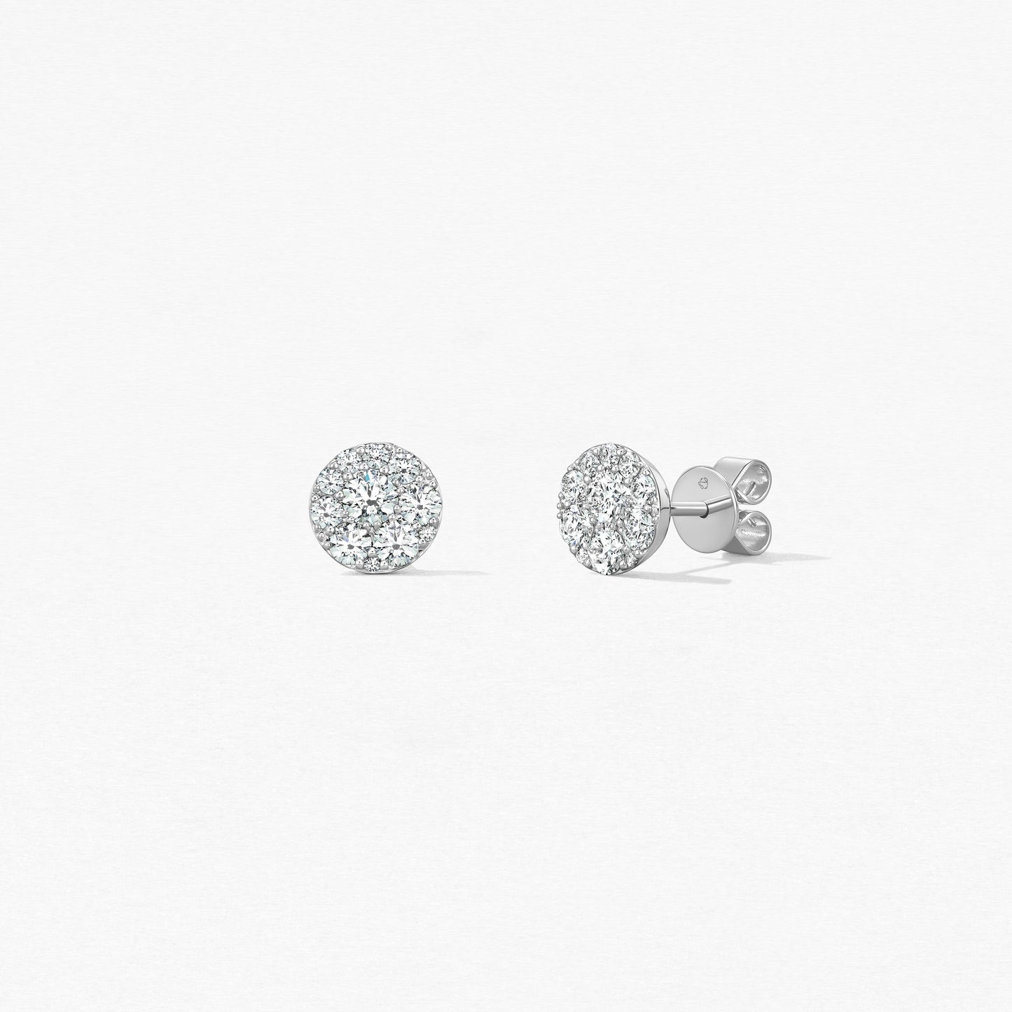 Tessa Diamond Circle Earrings