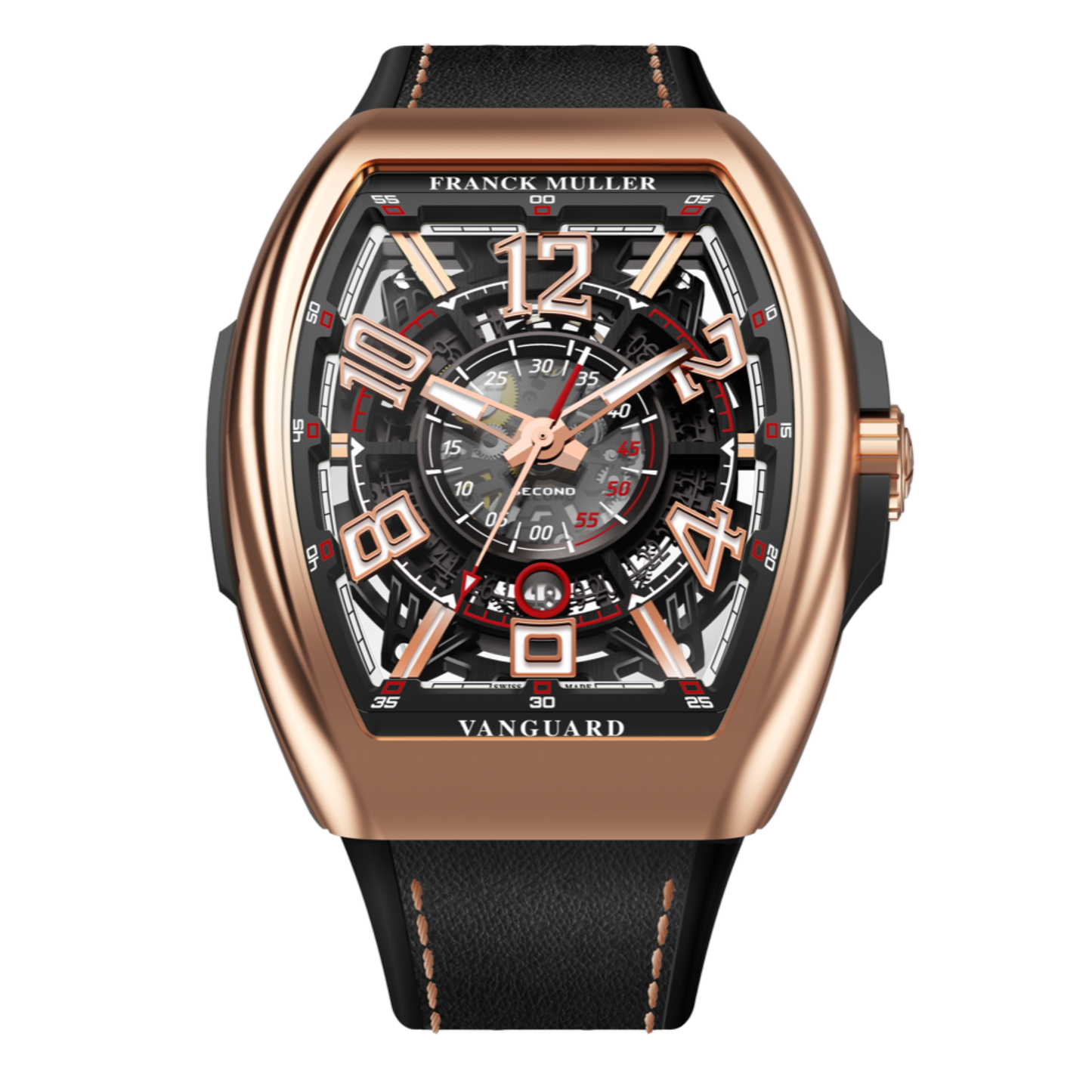 Presented in the full-size V45 case Watch V45SCQTRCGBA5NNR