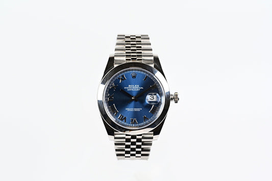 Pre-Owned Rolex Datejust 41 Blue Dial