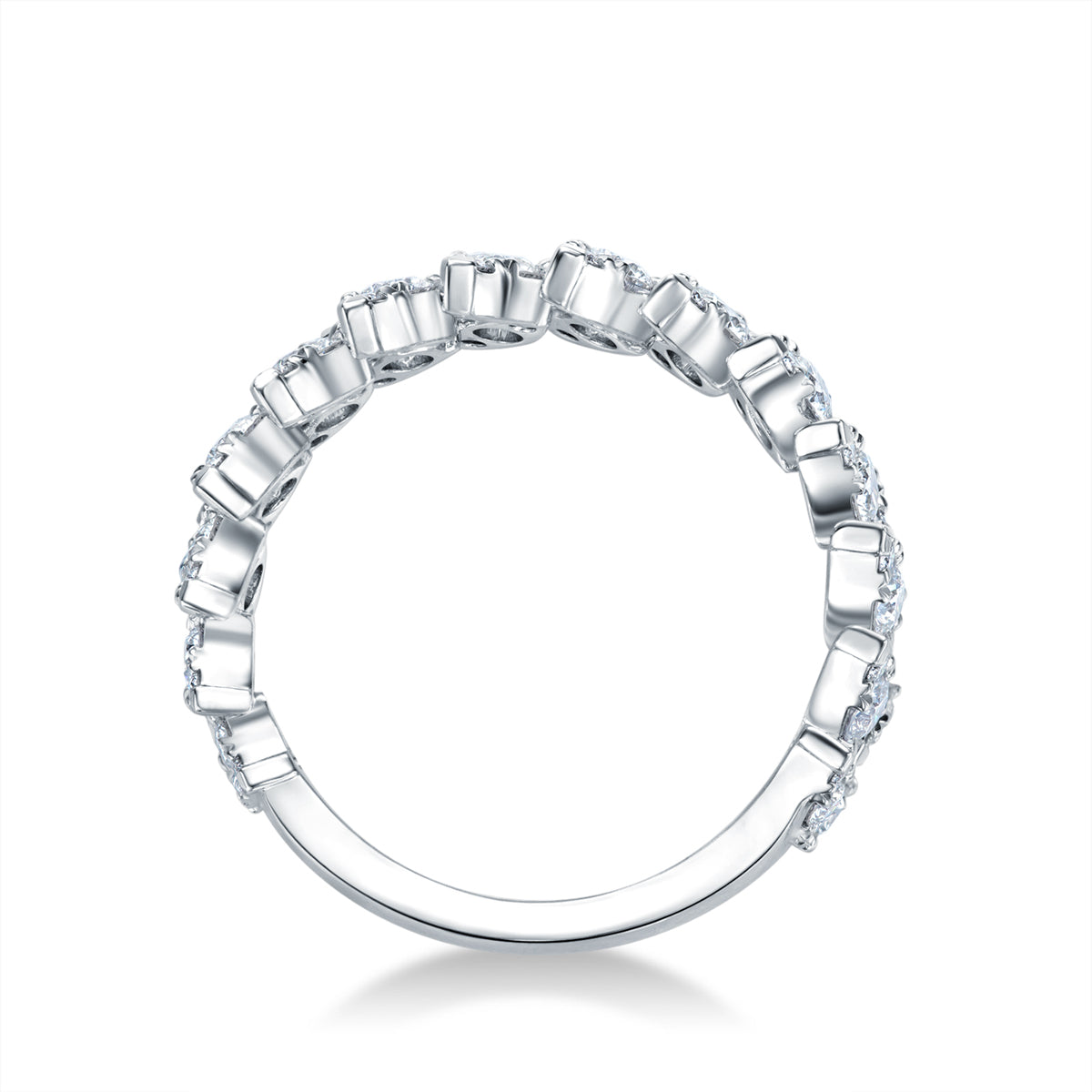 AERIAL DOUBLE DEWDROP RING HFRAERDD01568W