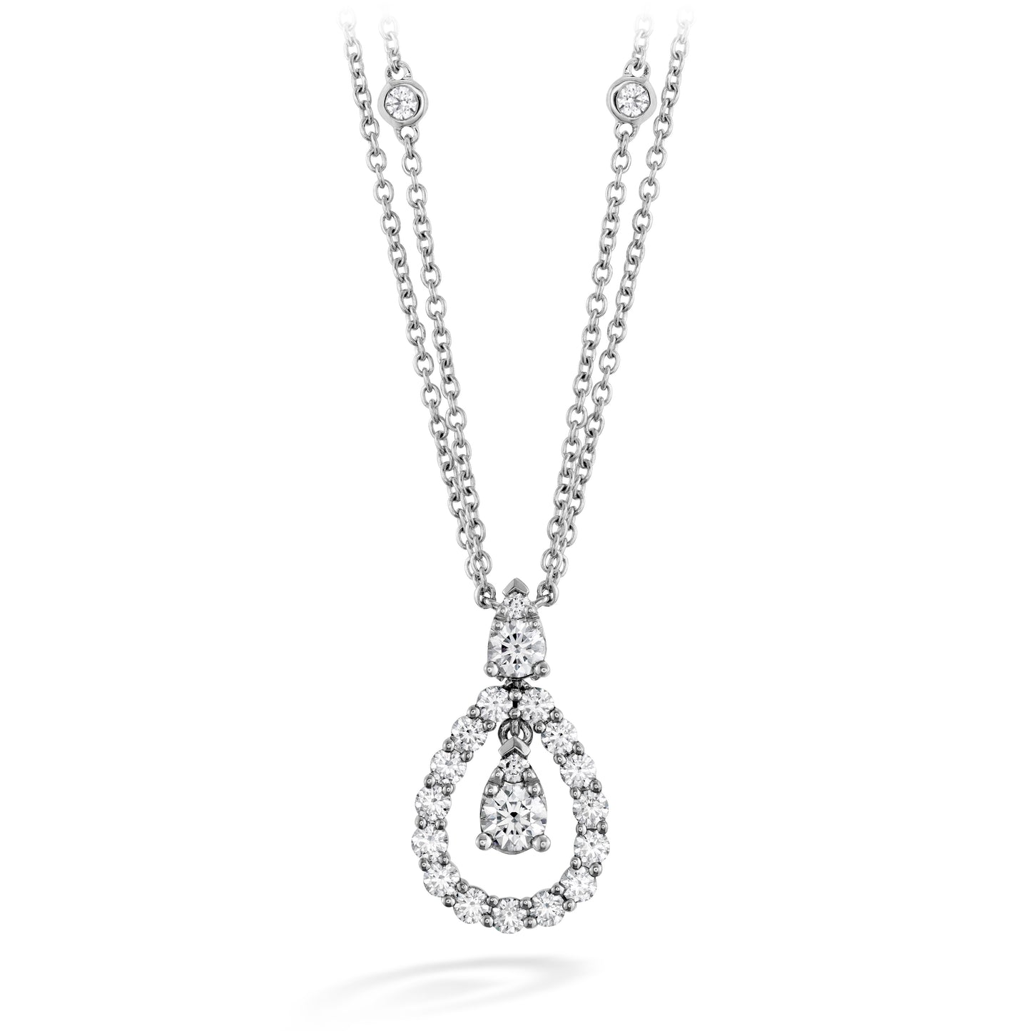 AERIAL DIAMOND DROP NECKLACE HFNADD00858W