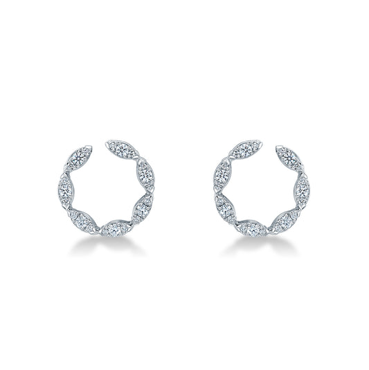 AERIAL MARQUISE WRAP EARRINGS SMALL HFEAERMW00428W