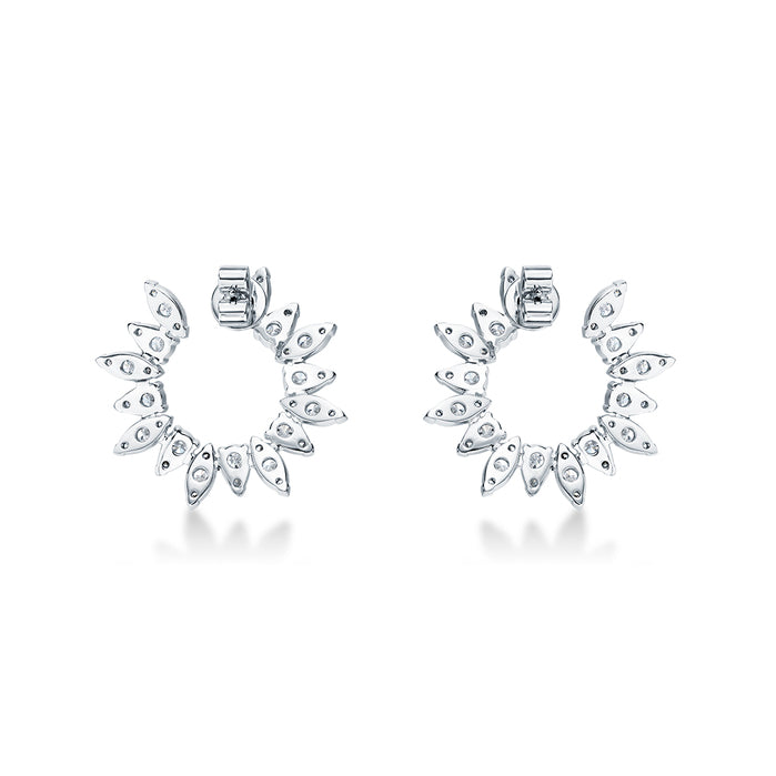 AERIAL SUNBURST WRAP EARRING LARGE HFEAERSW02688W