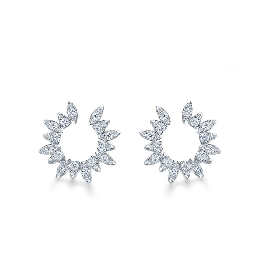 AERIAL SUNBURST WRAP EARRING SMALL HFEAERSW01258W