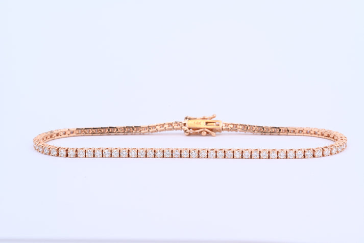 4 prongs tennis bracelet 14Kr