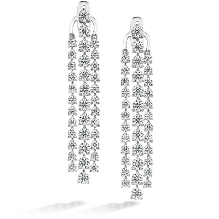 CASCADE STILETTO EARRING 3 ROW HFECAS07678W