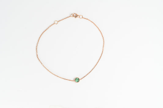 18Kr emerald bracelet