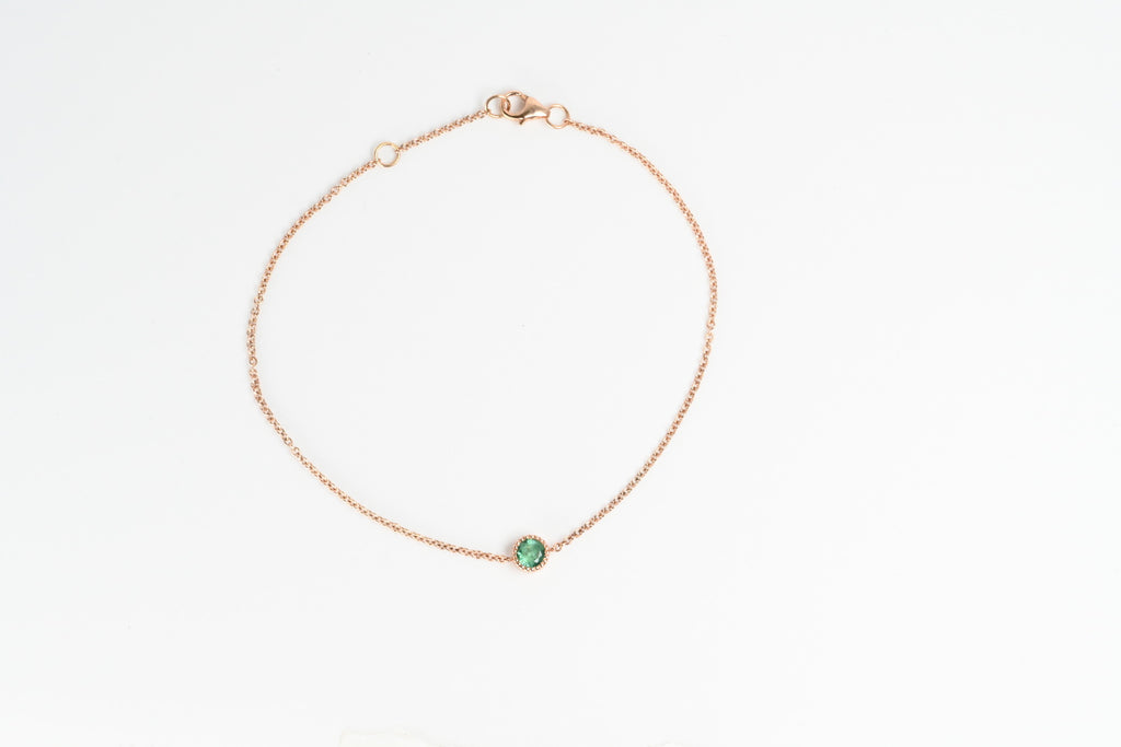 18Kr emerald bracelet