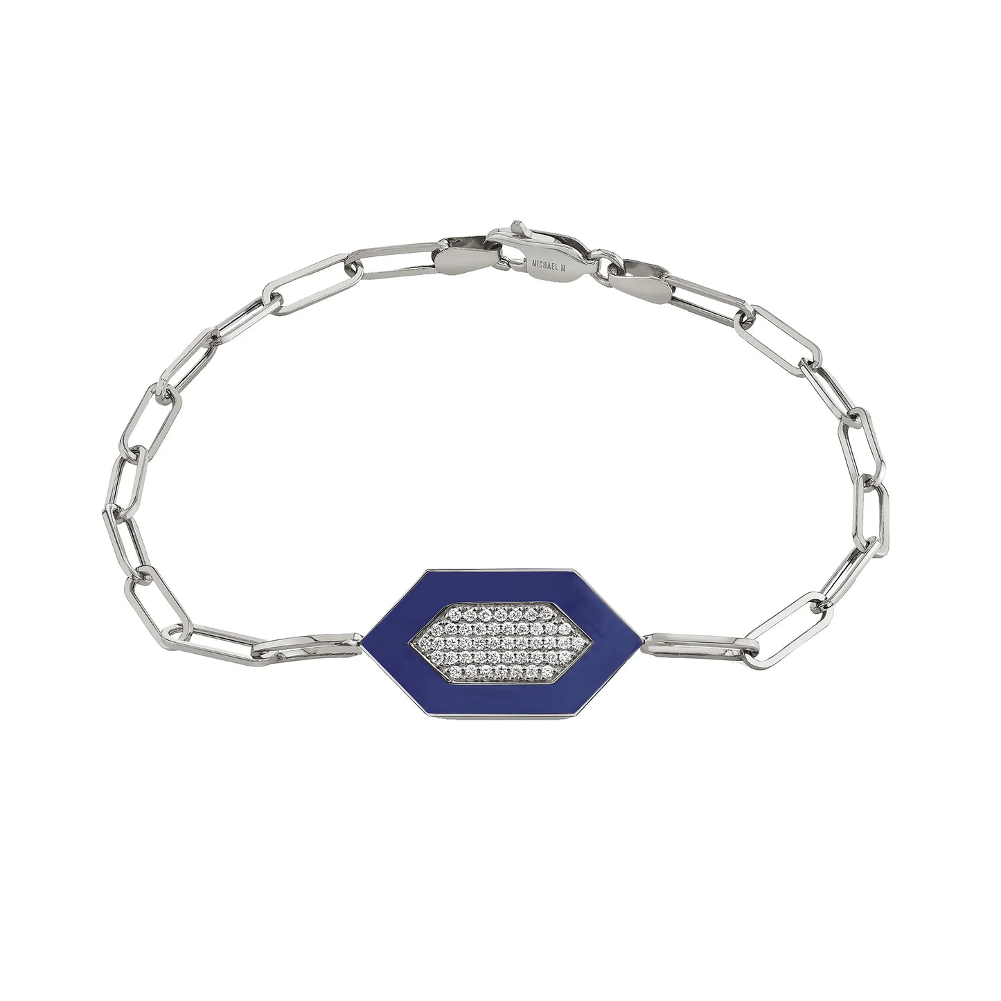 MICHAEL M Chroma Pavé Hexagon Bracelet BR492