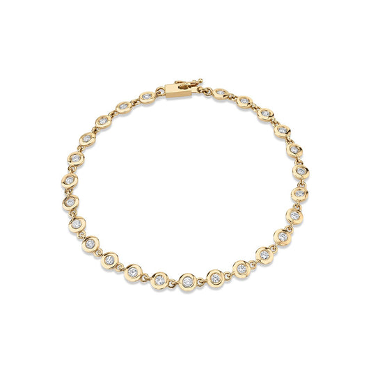 Round Bezel Tennis Bracelet