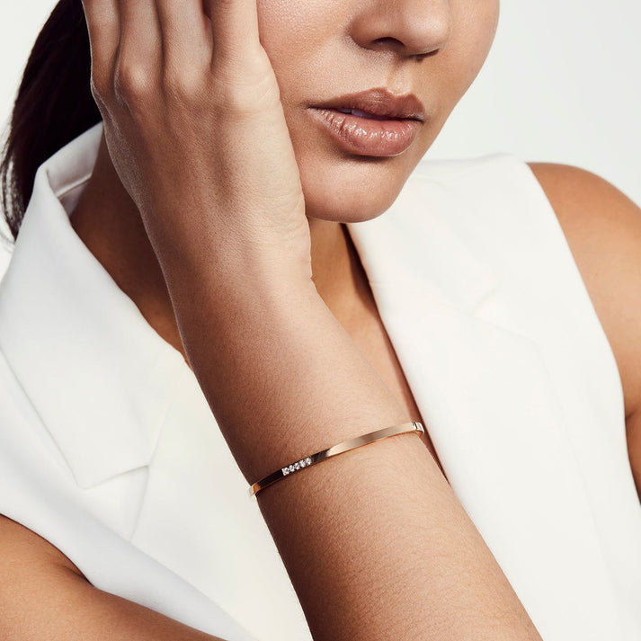 MICHAEL M Chroma Gold Pavé Stacking Bracelet BR482-HP-M-YG