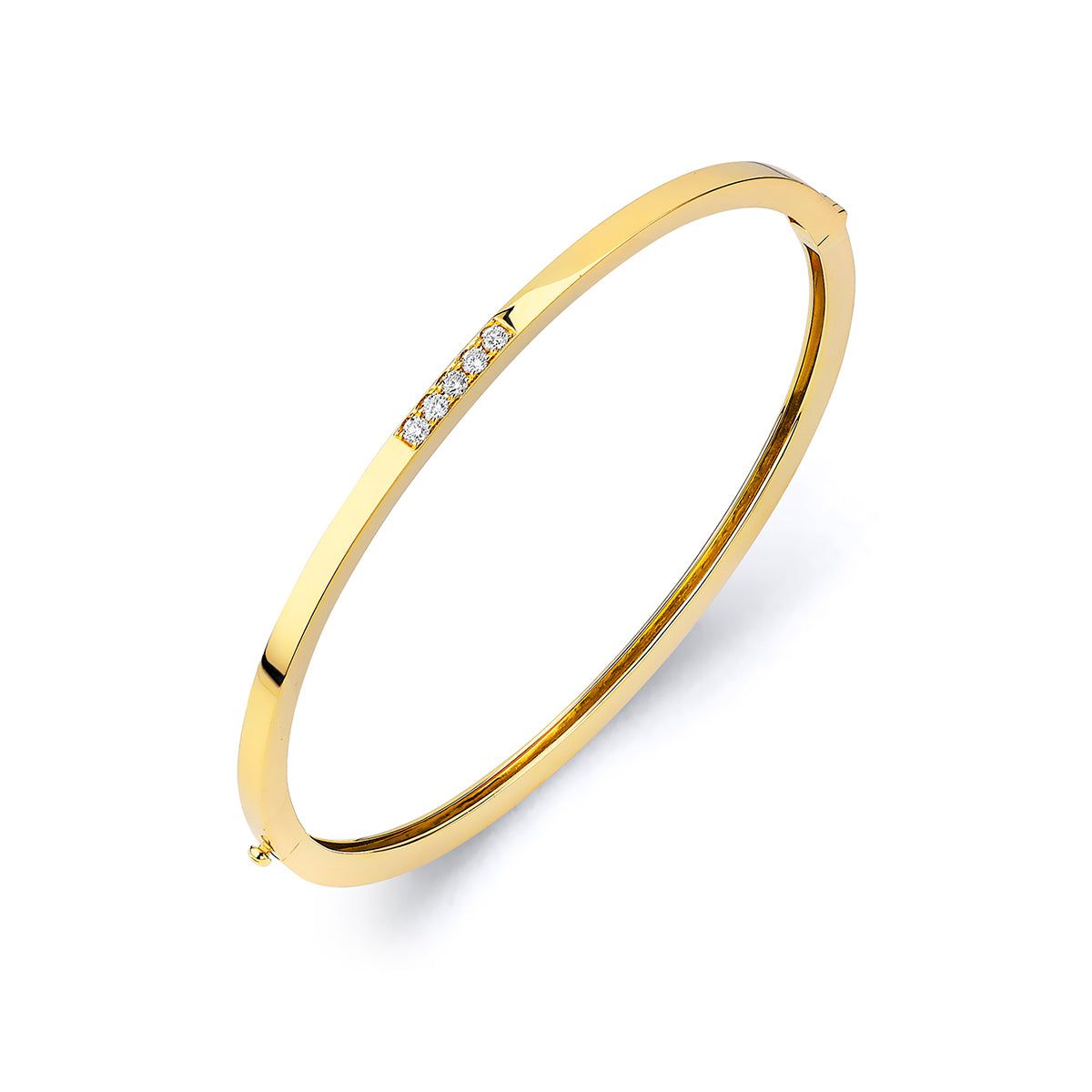 MICHAEL M Chroma Gold Pavé Stacking Bracelet BR482-HP-M-YG
