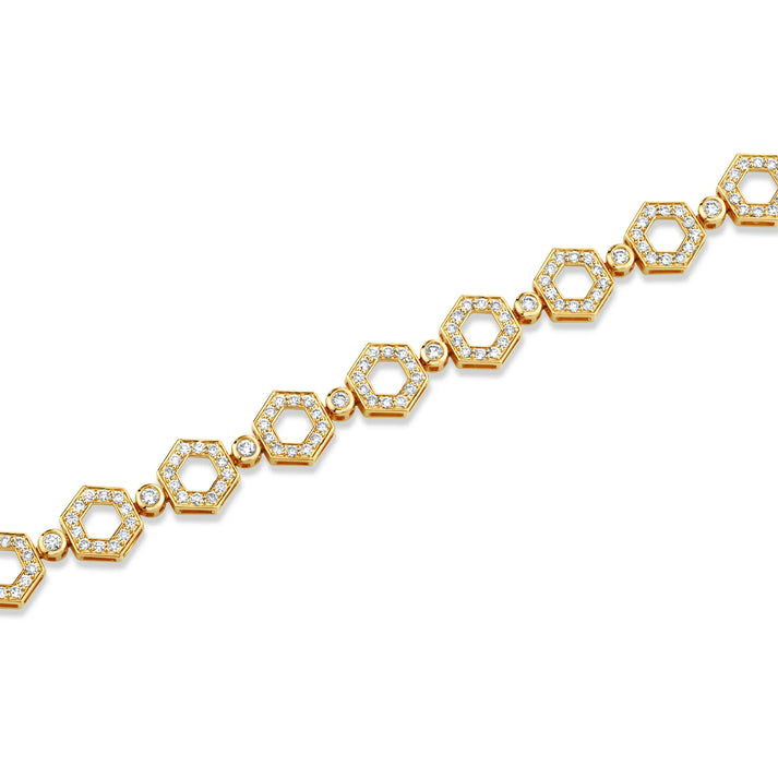 MICHAEL M Pavé Hex Infinity Bracelet BR503