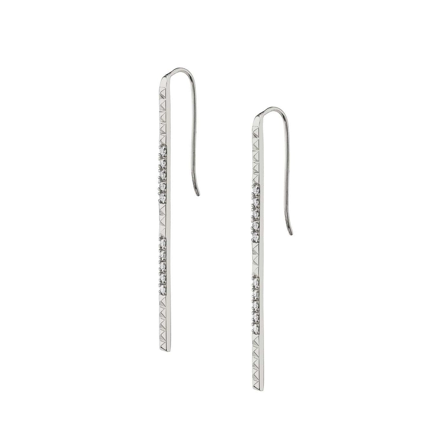 MICHAEL M Pavé Foundation Bar Earrings ER370YG