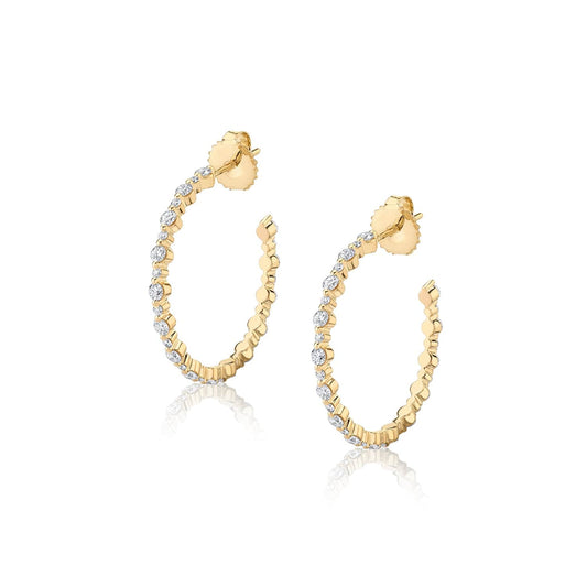 MICHAEL M Cloud Alternating Hoops ER392YG