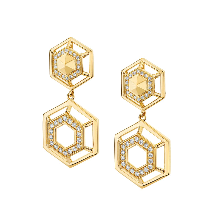 Hex Truss Cocktail Earrings