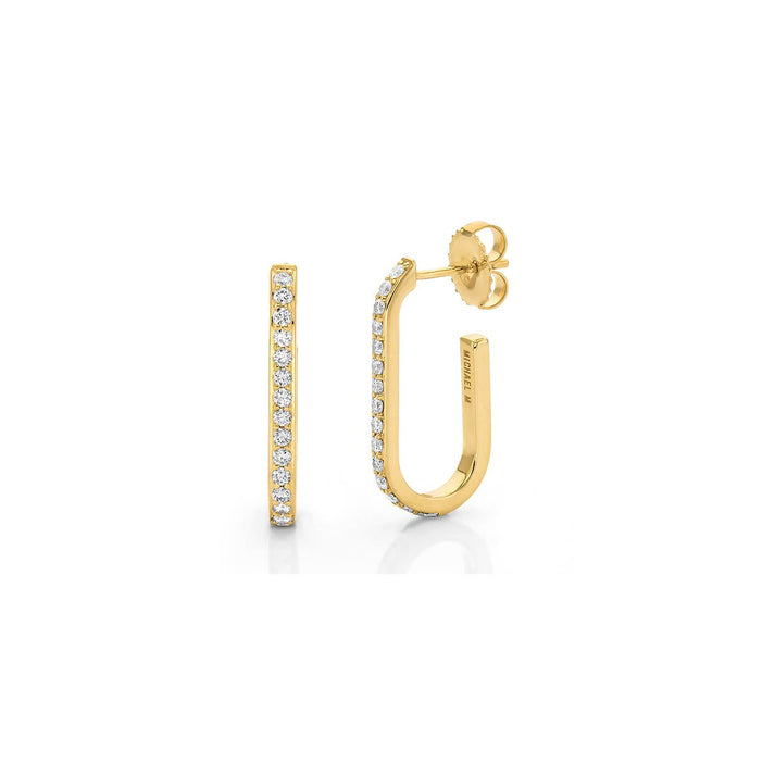 Pavé Link Hoops