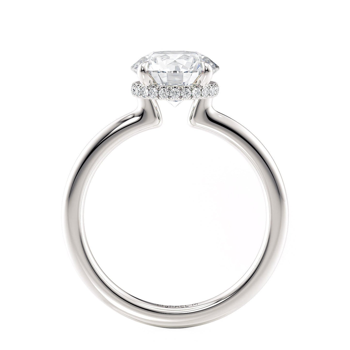 MICHAEL M Crown R750-2 Round-Cut Diamond Solitaire