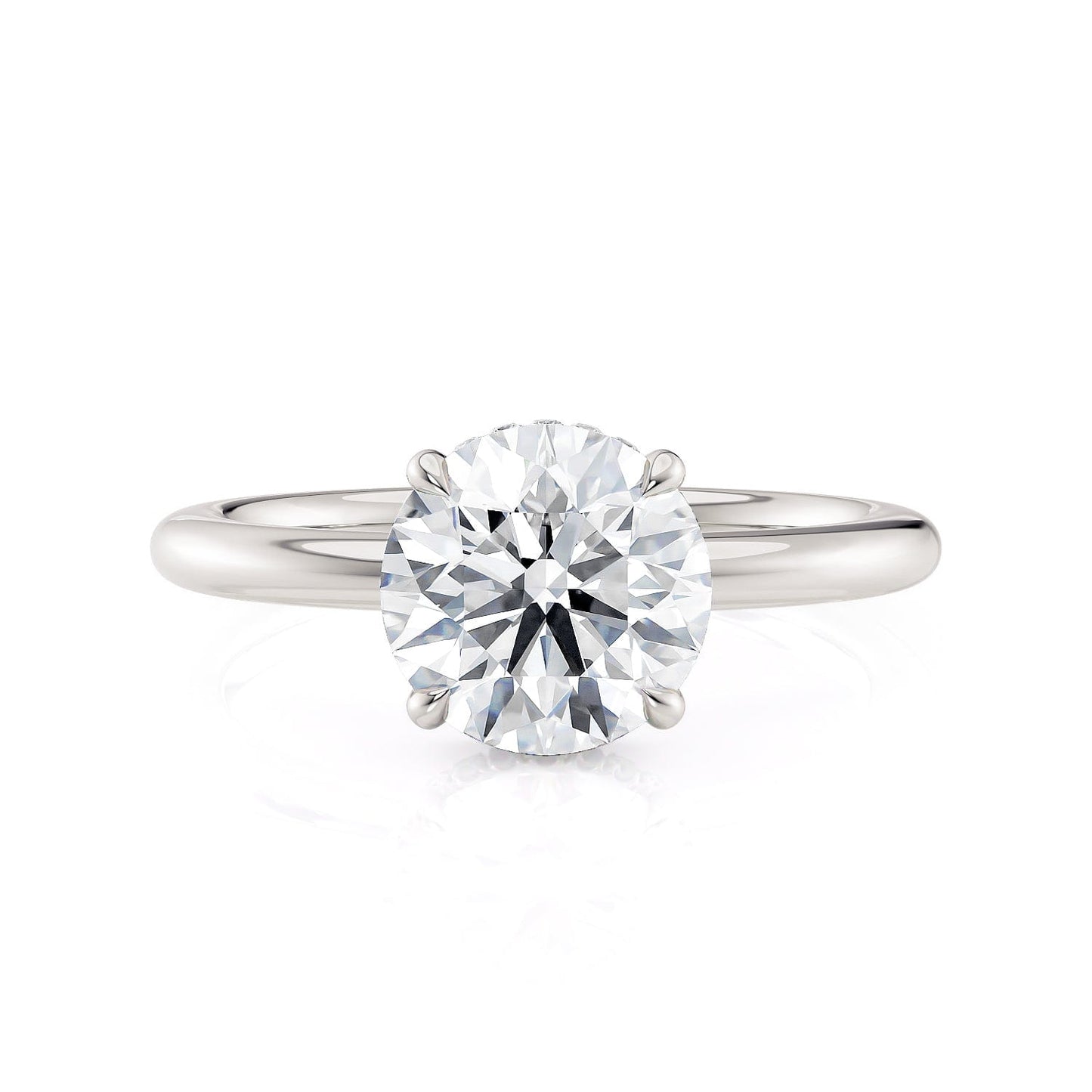 MICHAEL M Crown R750-2 Round-Cut Diamond Solitaire