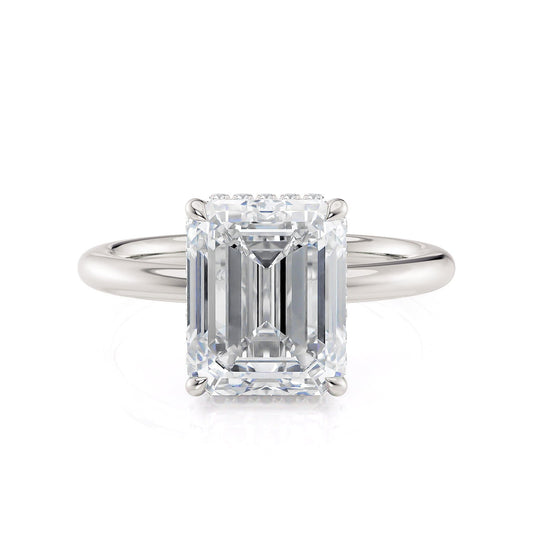 MICHAEL M CROWN R750-3EM Emerald-Cut Diamond Solitaire