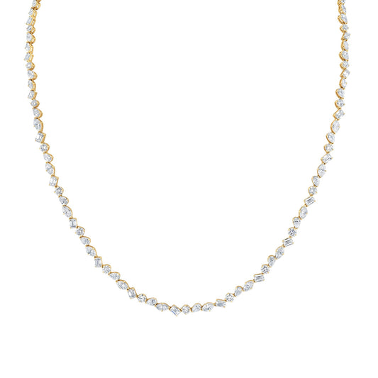 Montage Mixed-Cut Tennis Necklace