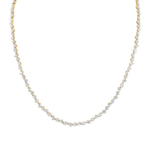 Montage Mixed-Cut Tennis Necklace