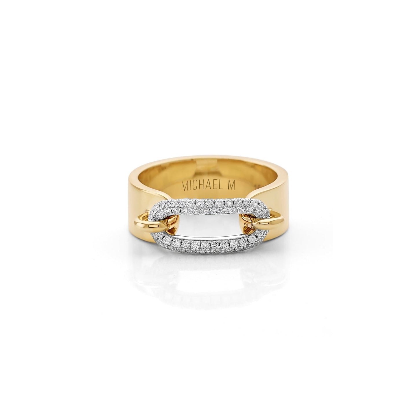 MICHAEL M Pavé Luxe Link Ring