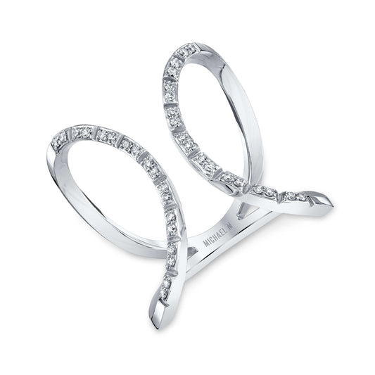 Double Open Circle Eternity Ring