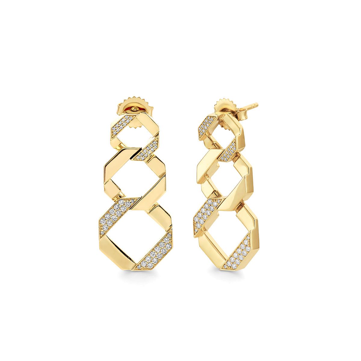 MICHAEL M Octave Chain Link Drop Earrings