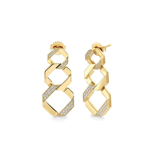 MICHAEL M Octave Chain Link Drop Earrings