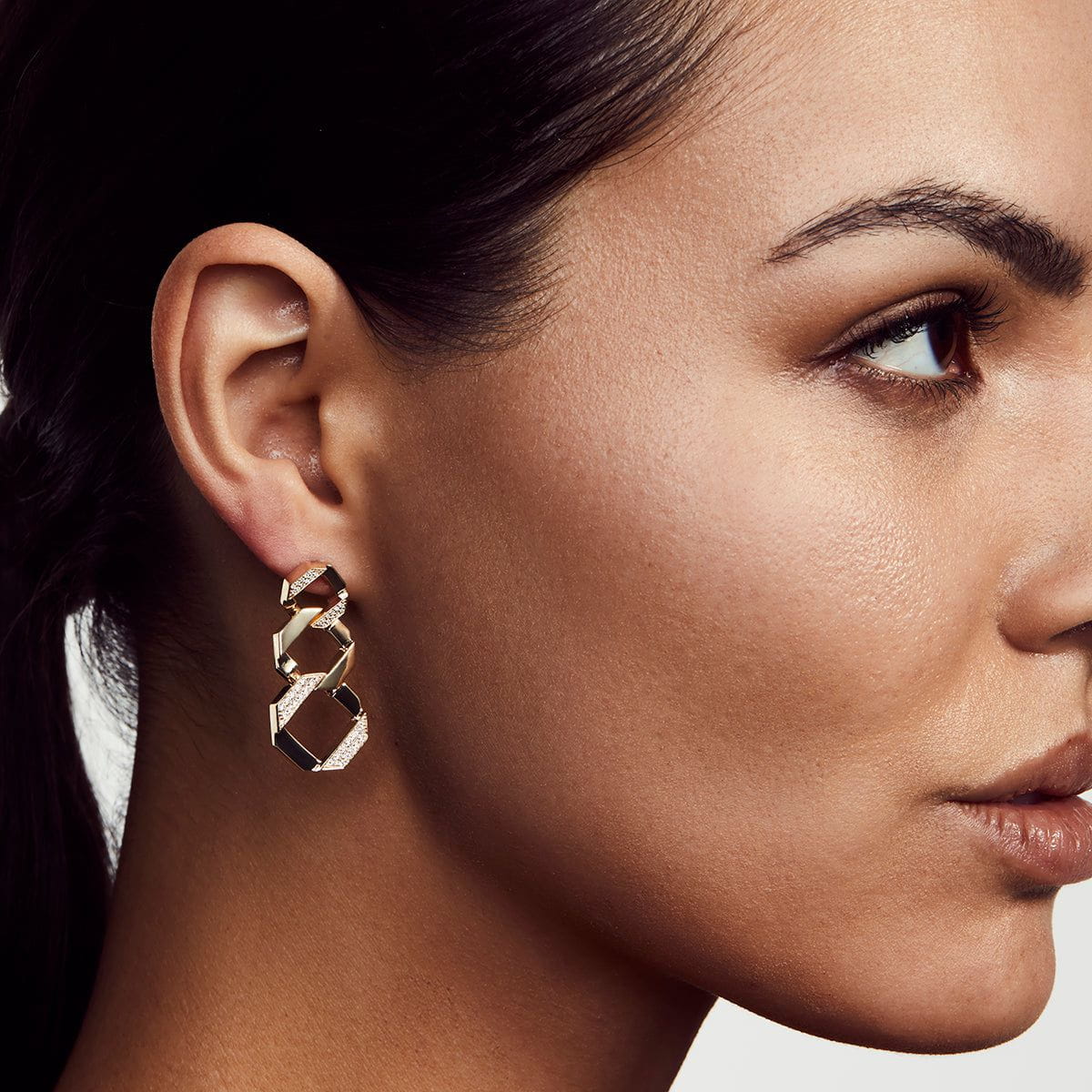 MICHAEL M Octave Chain Link Drop Earrings