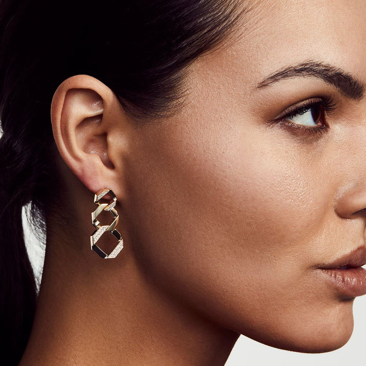 MICHAEL M Octave Chain Link Drop Earrings