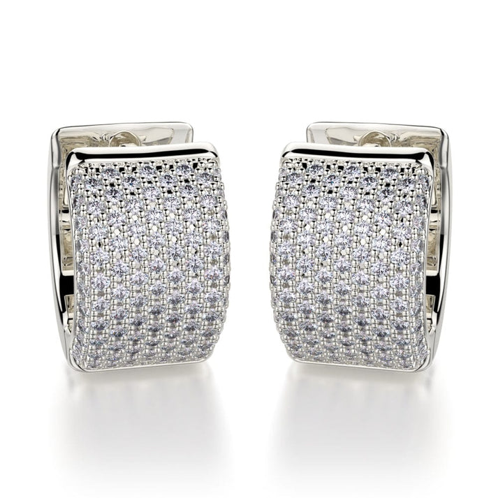 Huggie Diamond Hoop Earrings