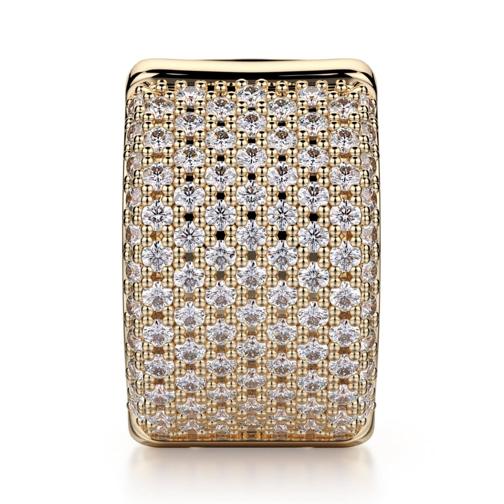 MICHAEL M Huggie Diamond Hoop Earrings MOB107WG