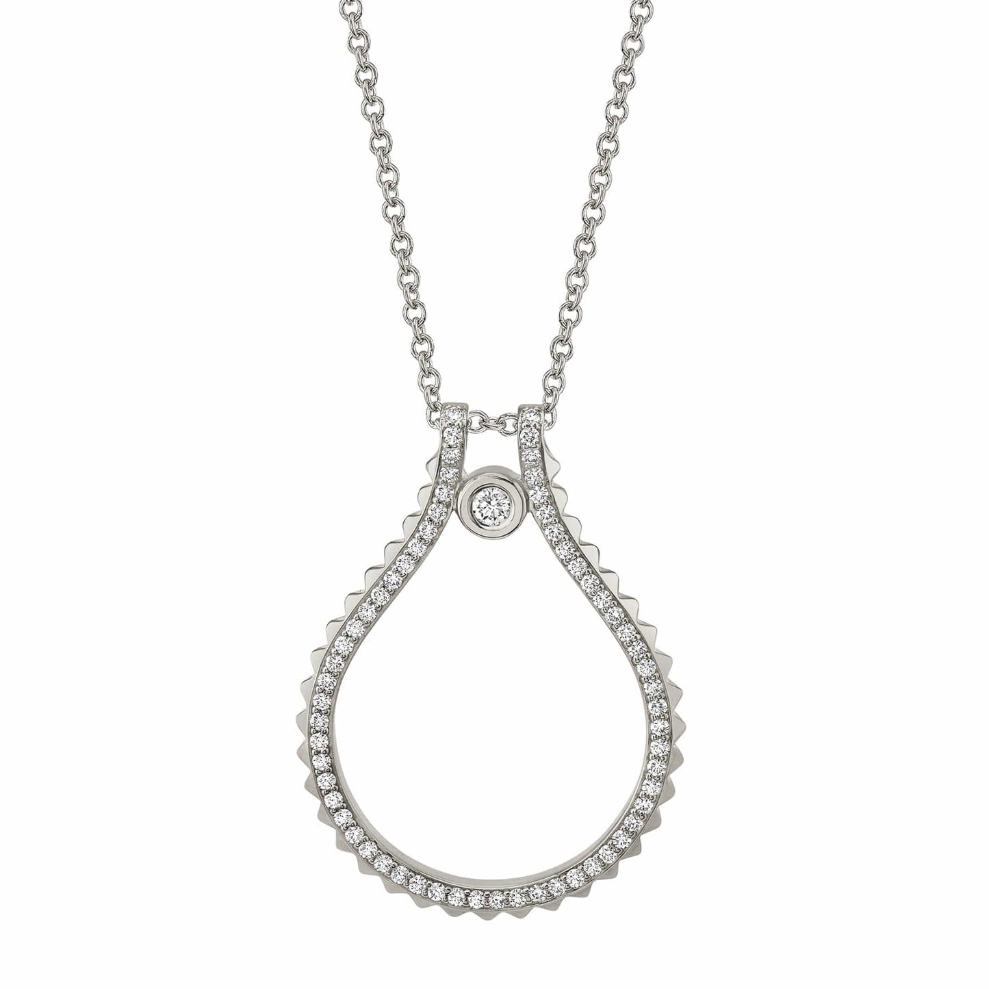 MICHAEL M Pavé Signature MM Tetra Pendant P373YG