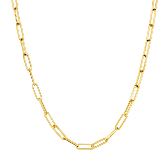 3mm Paperclip Link Chain Necklace