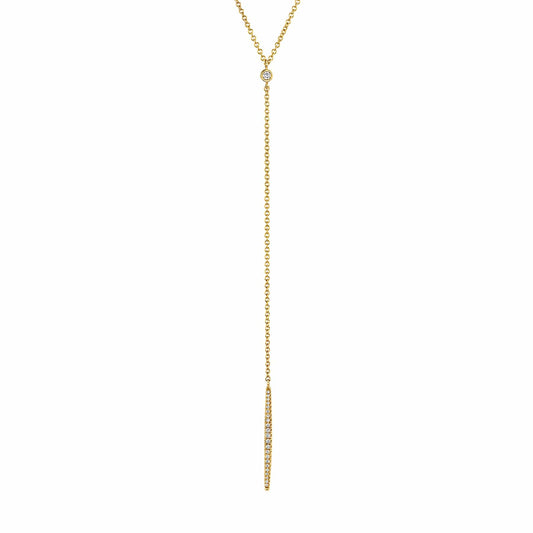 Diamond Linear Drop Necklace