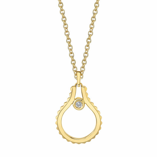MICHAEL M Mini Signature MM Tetra Pendant P379YG